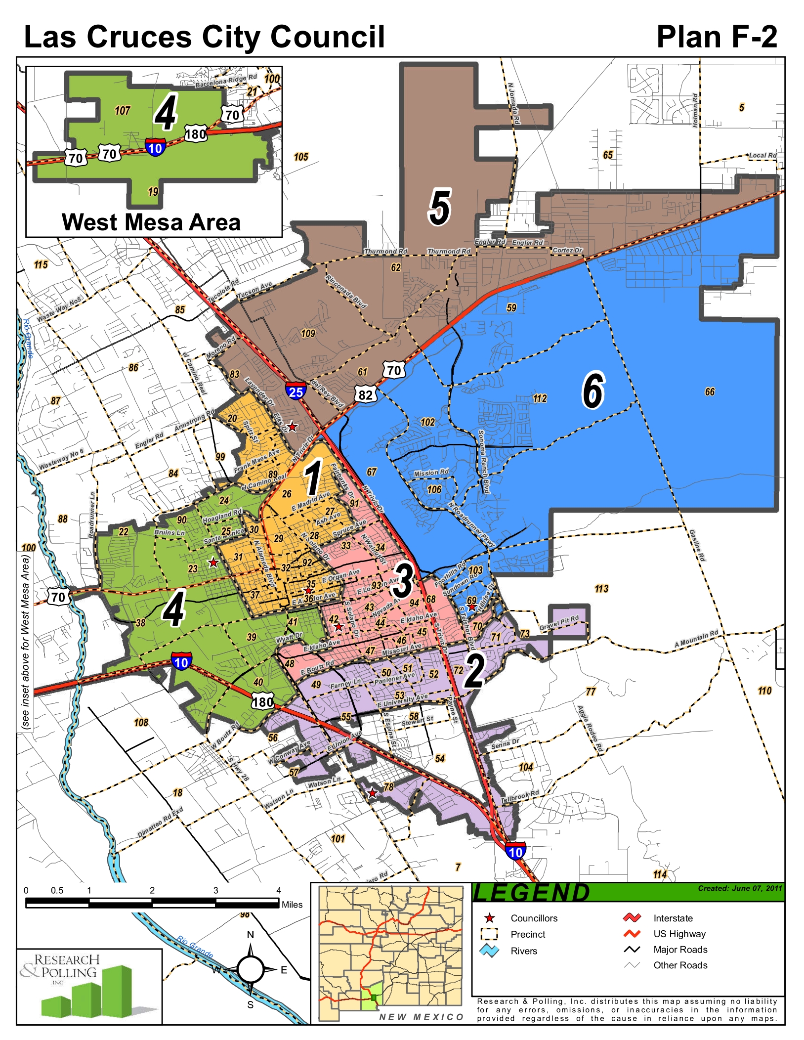 Las Cruces City Map - Camila Violante